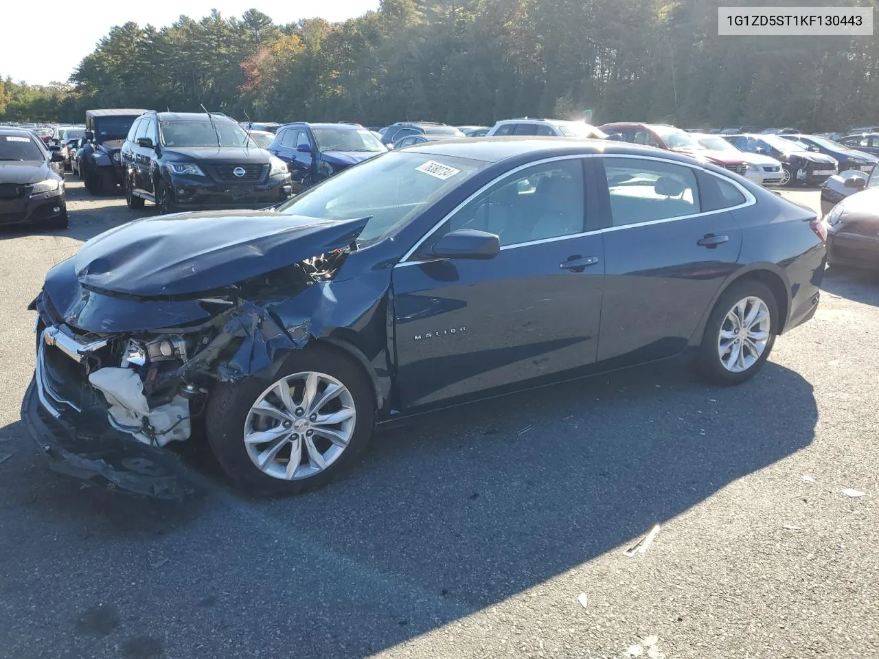 2019 Chevrolet Malibu Lt VIN: 1G1ZD5ST1KF130443 Lot: 76380734