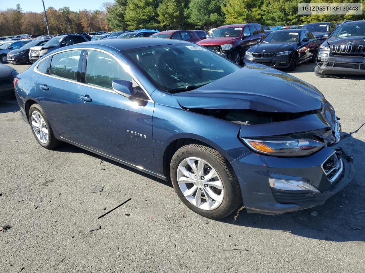 2019 Chevrolet Malibu Lt VIN: 1G1ZD5ST1KF130443 Lot: 76380734