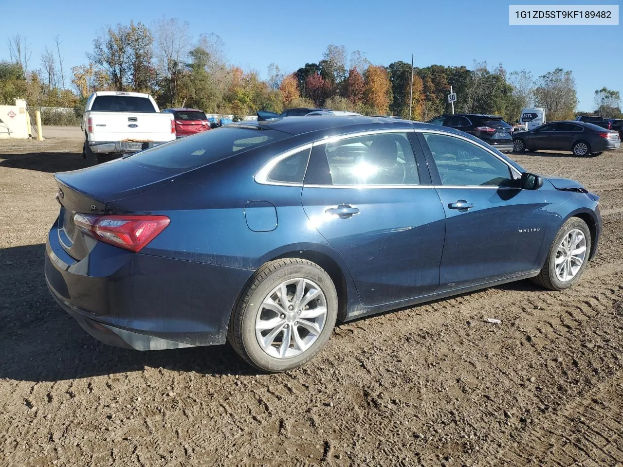 2019 Chevrolet Malibu Lt VIN: 1G1ZD5ST9KF189482 Lot: 76452234