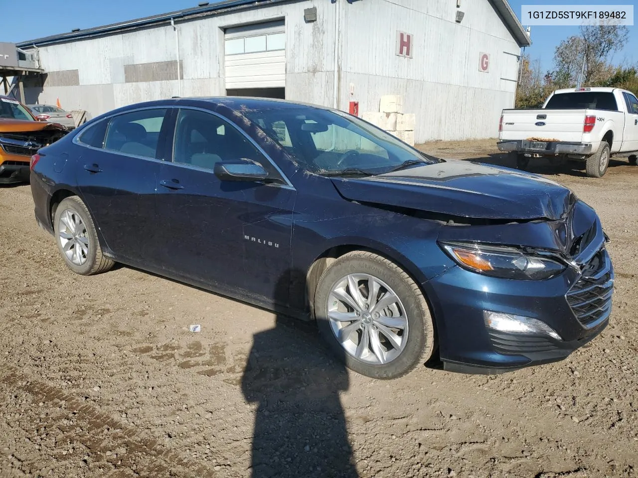 2019 Chevrolet Malibu Lt VIN: 1G1ZD5ST9KF189482 Lot: 76452234