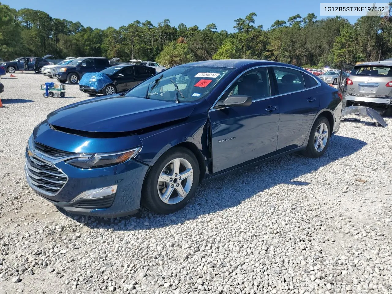 2019 Chevrolet Malibu Ls VIN: 1G1ZB5ST7KF197652 Lot: 76454714