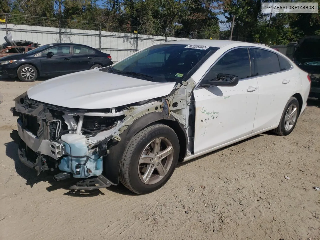 2019 Chevrolet Malibu Ls VIN: 1G1ZB5ST0KF144808 Lot: 76520304