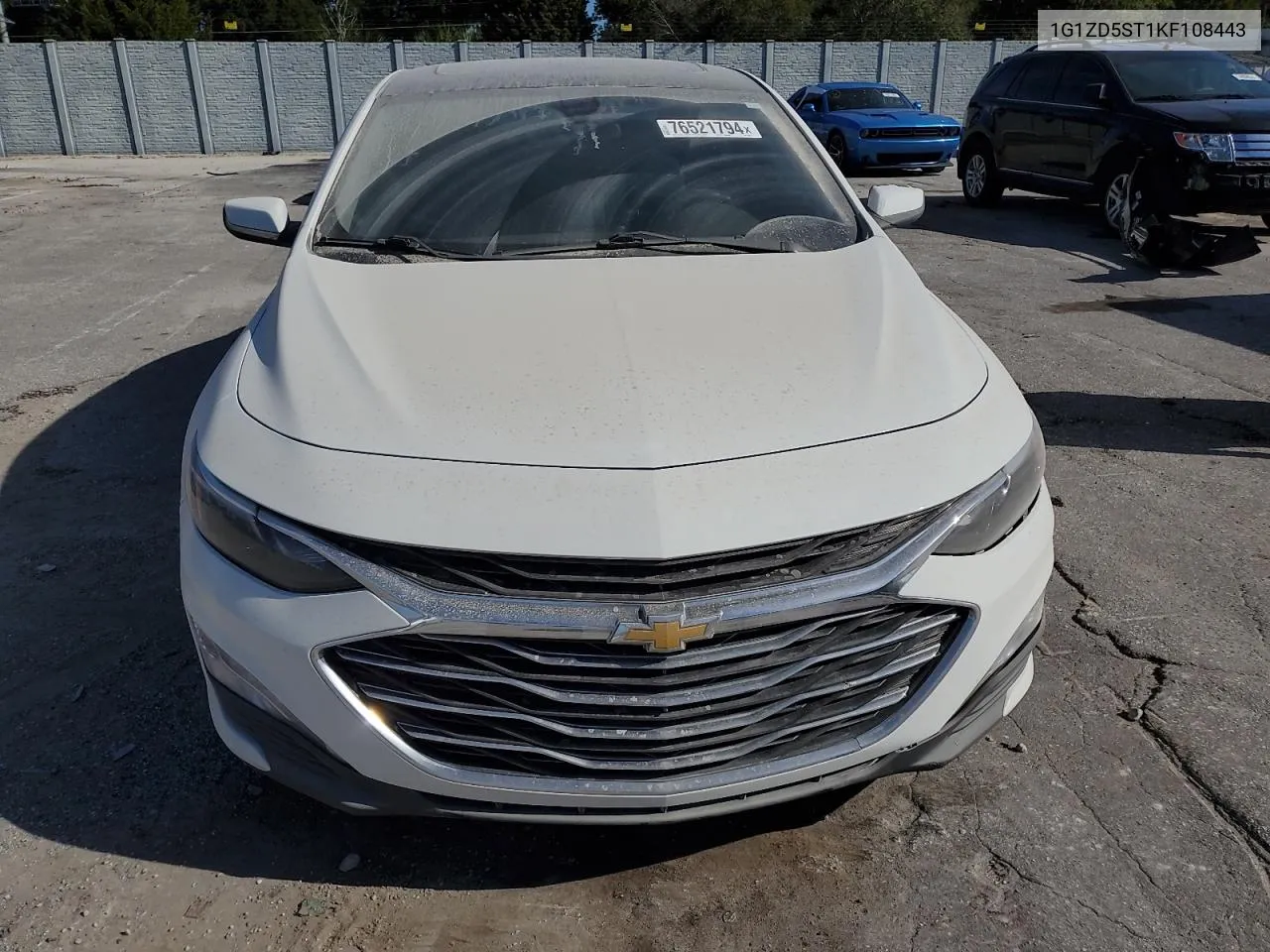 2019 Chevrolet Malibu Lt VIN: 1G1ZD5ST1KF108443 Lot: 76521794