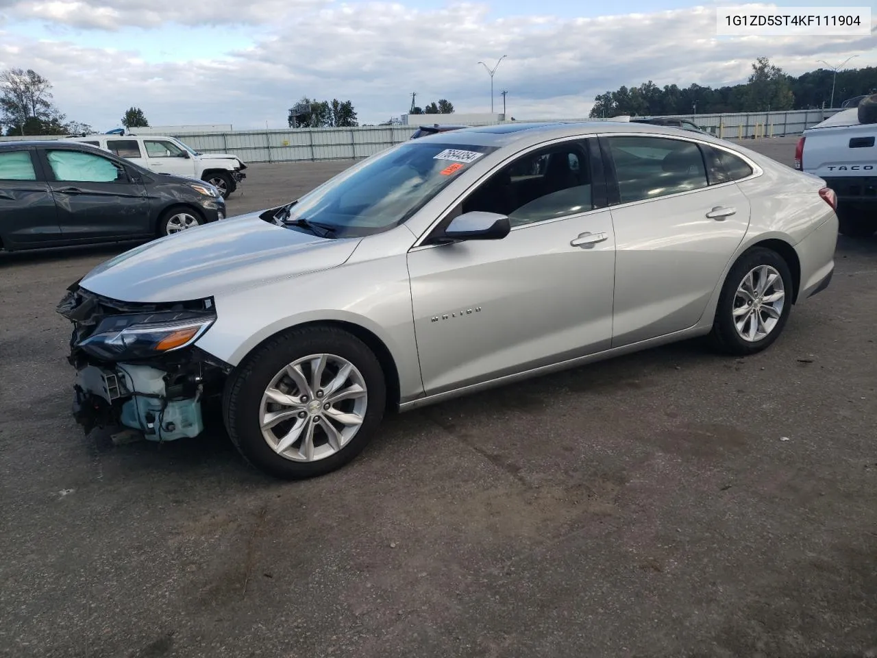 2019 Chevrolet Malibu Lt VIN: 1G1ZD5ST4KF111904 Lot: 76544354