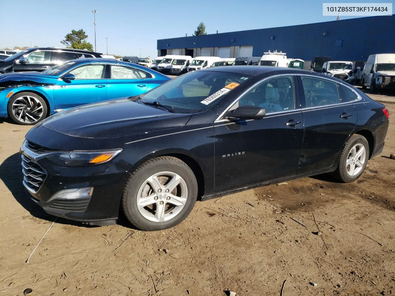 2019 Chevrolet Malibu Ls VIN: 1G1ZB5ST3KF174434 Lot: 76560314