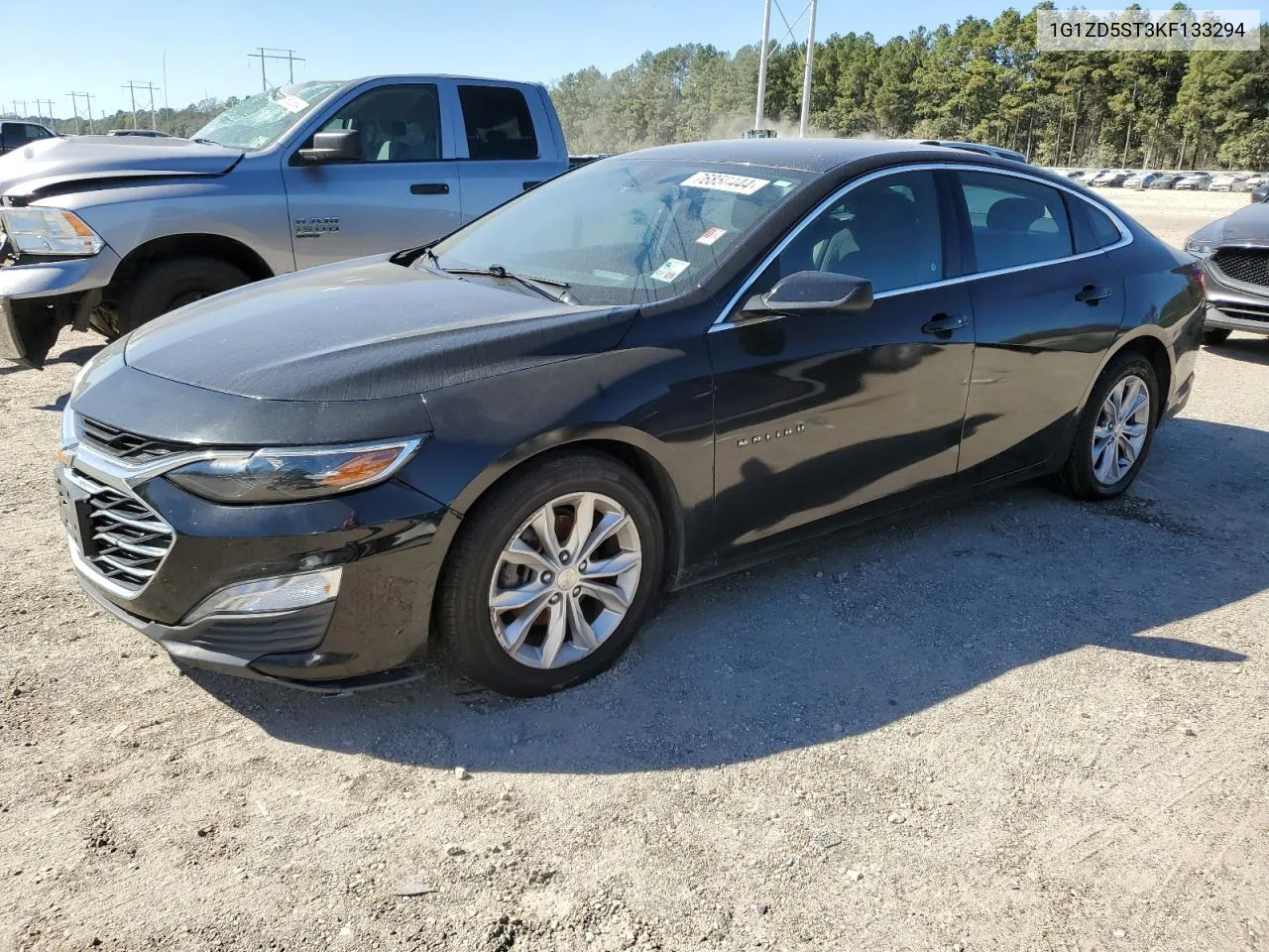 2019 Chevrolet Malibu Lt VIN: 1G1ZD5ST3KF133294 Lot: 76850444