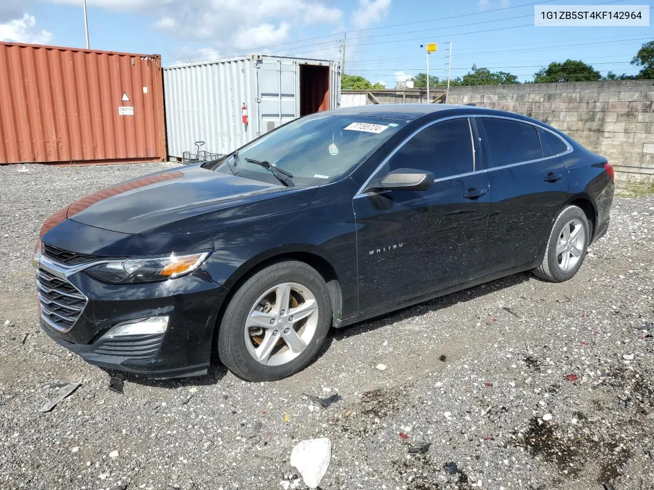 2019 Chevrolet Malibu Ls VIN: 1G1ZB5ST4KF142964 Lot: 77155724