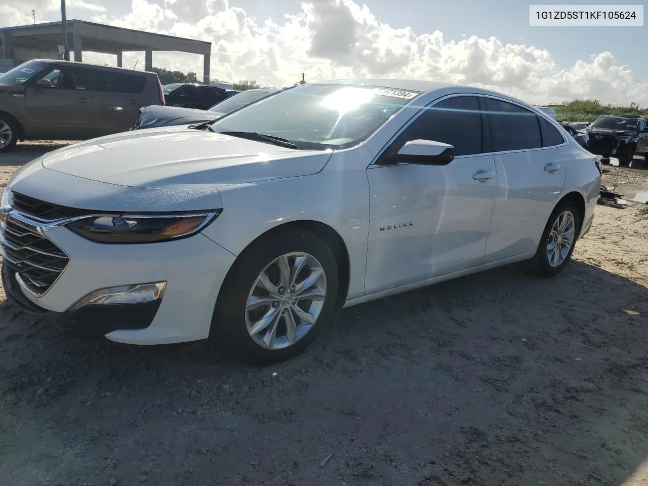 2019 Chevrolet Malibu Lt VIN: 1G1ZD5ST1KF105624 Lot: 77171394