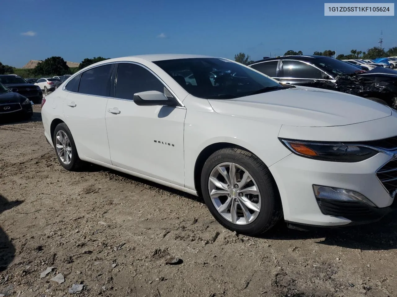 2019 Chevrolet Malibu Lt VIN: 1G1ZD5ST1KF105624 Lot: 77171394