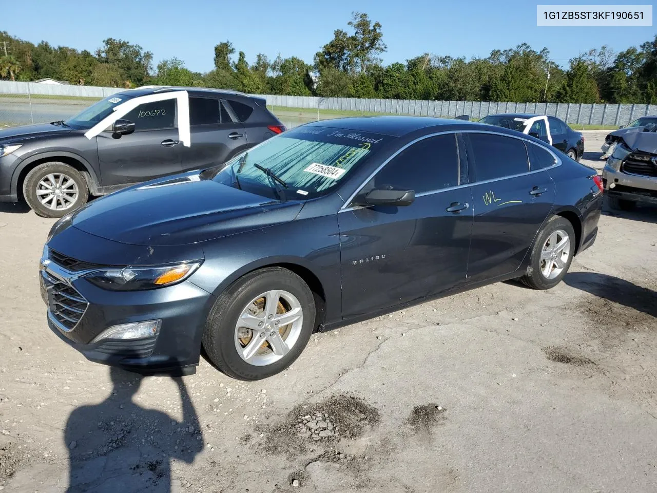 2019 Chevrolet Malibu Ls VIN: 1G1ZB5ST3KF190651 Lot: 77258504