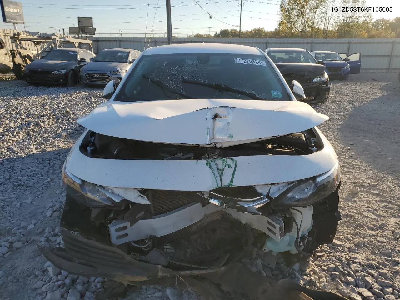 2019 Chevrolet Malibu Lt VIN: 1G1ZD5ST6KF105005 Lot: 77276324