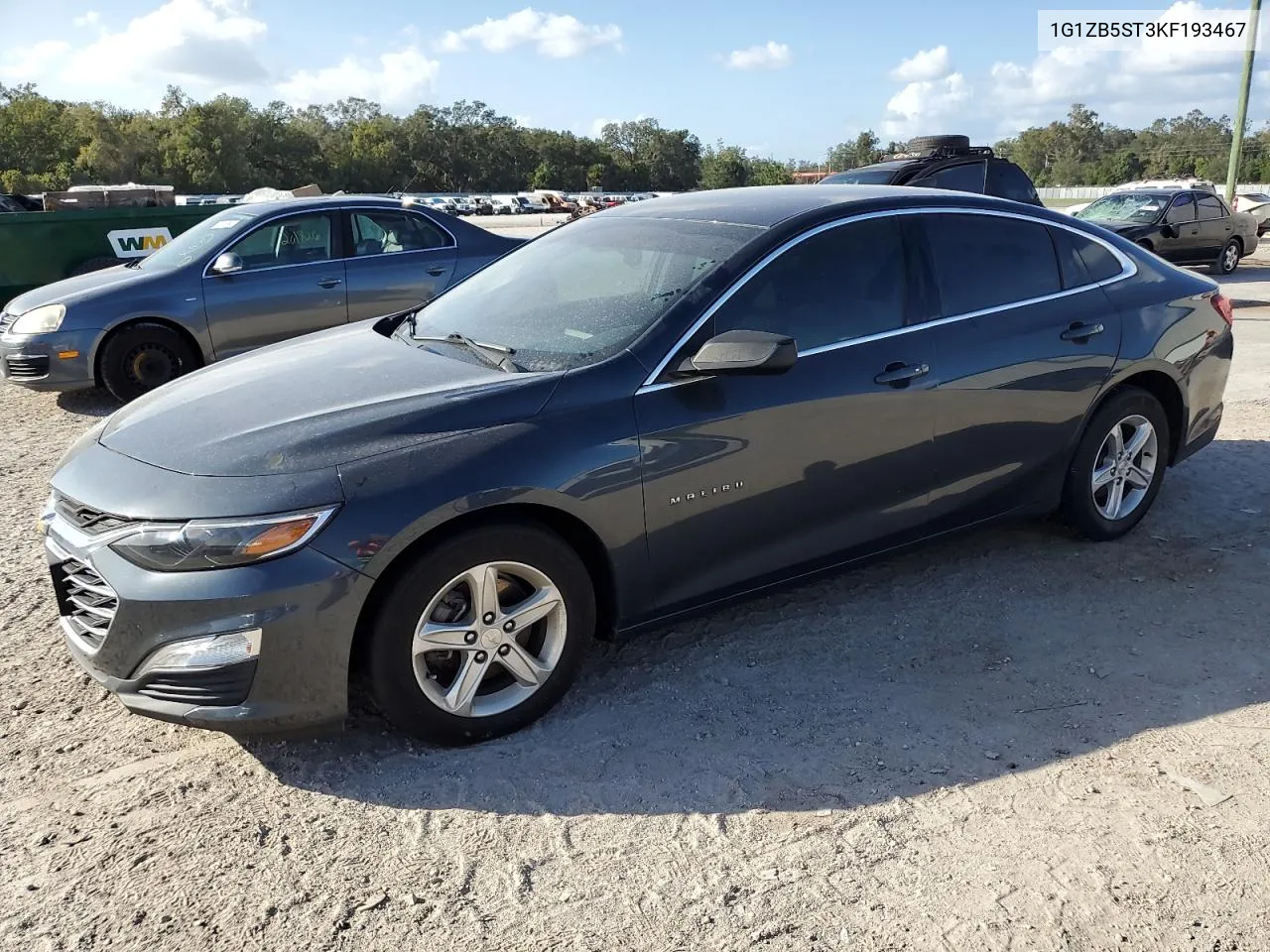 2019 Chevrolet Malibu Ls VIN: 1G1ZB5ST3KF193467 Lot: 77415294