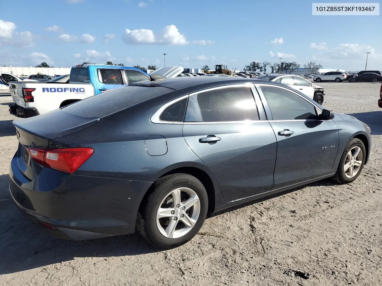 2019 Chevrolet Malibu Ls VIN: 1G1ZB5ST3KF193467 Lot: 77415294