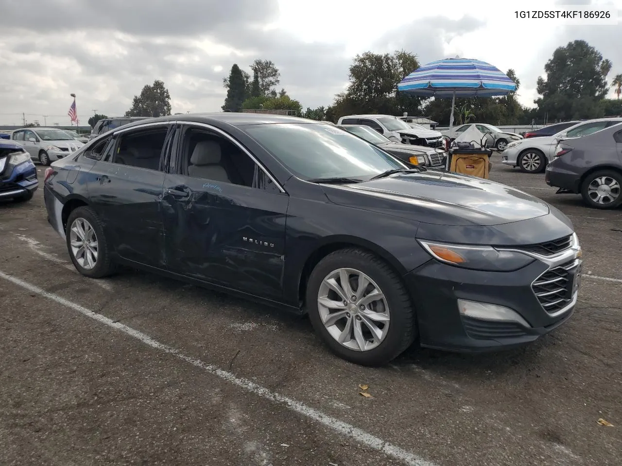 2019 Chevrolet Malibu Lt VIN: 1G1ZD5ST4KF186926 Lot: 78282724