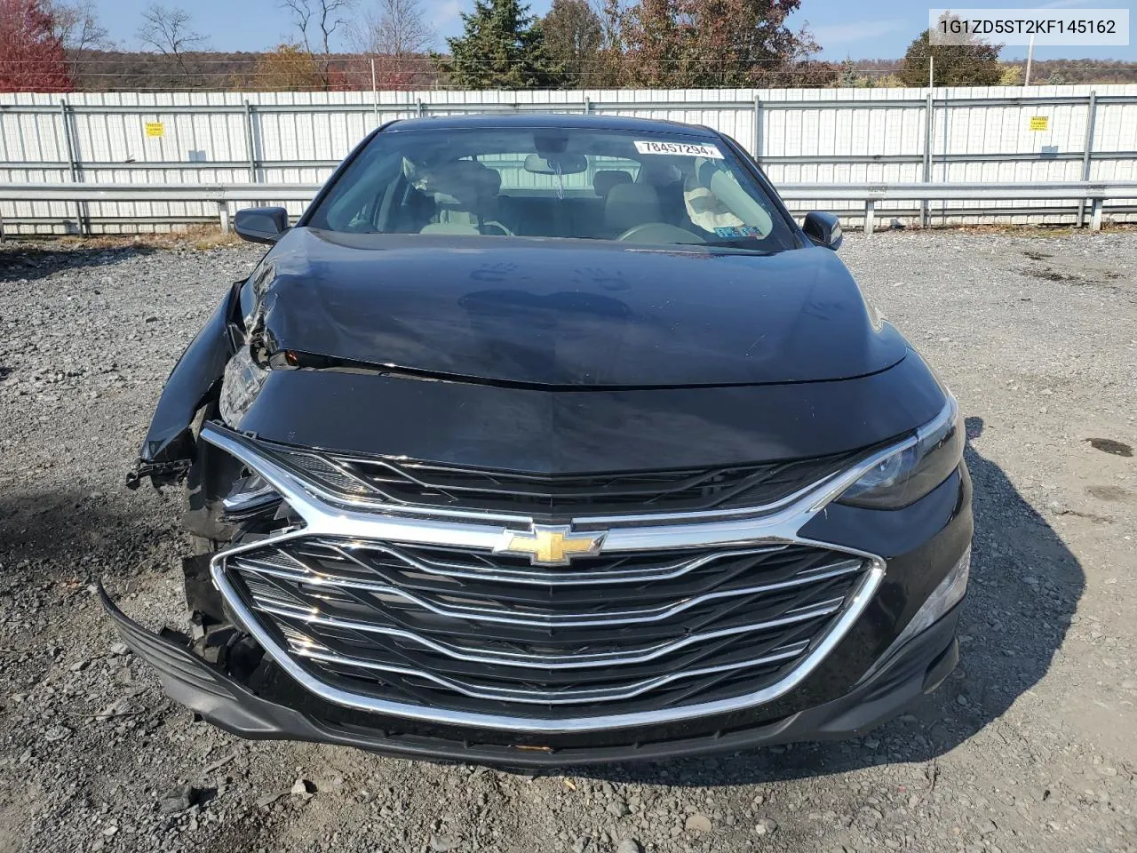 2019 Chevrolet Malibu Lt VIN: 1G1ZD5ST2KF145162 Lot: 78457294