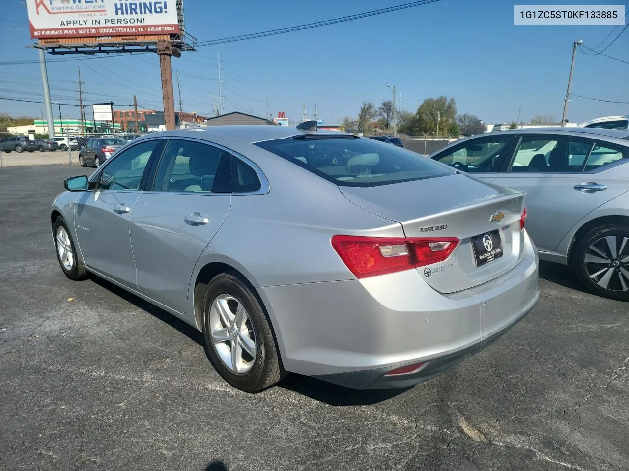 2019 Chevrolet Malibu Ls VIN: 1G1ZC5ST0KF133885 Lot: 78673864