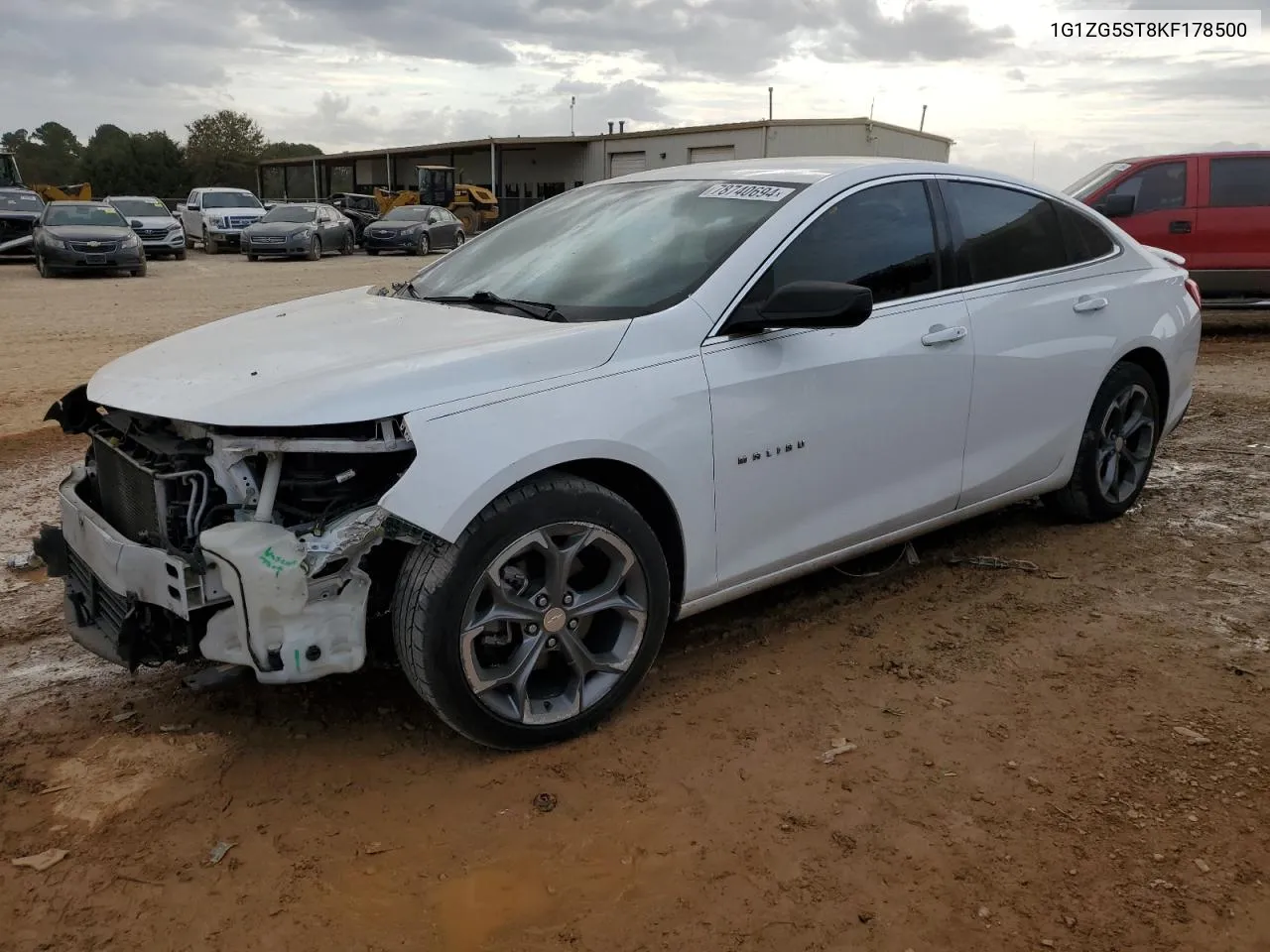 2019 Chevrolet Malibu Rs VIN: 1G1ZG5ST8KF178500 Lot: 78740694