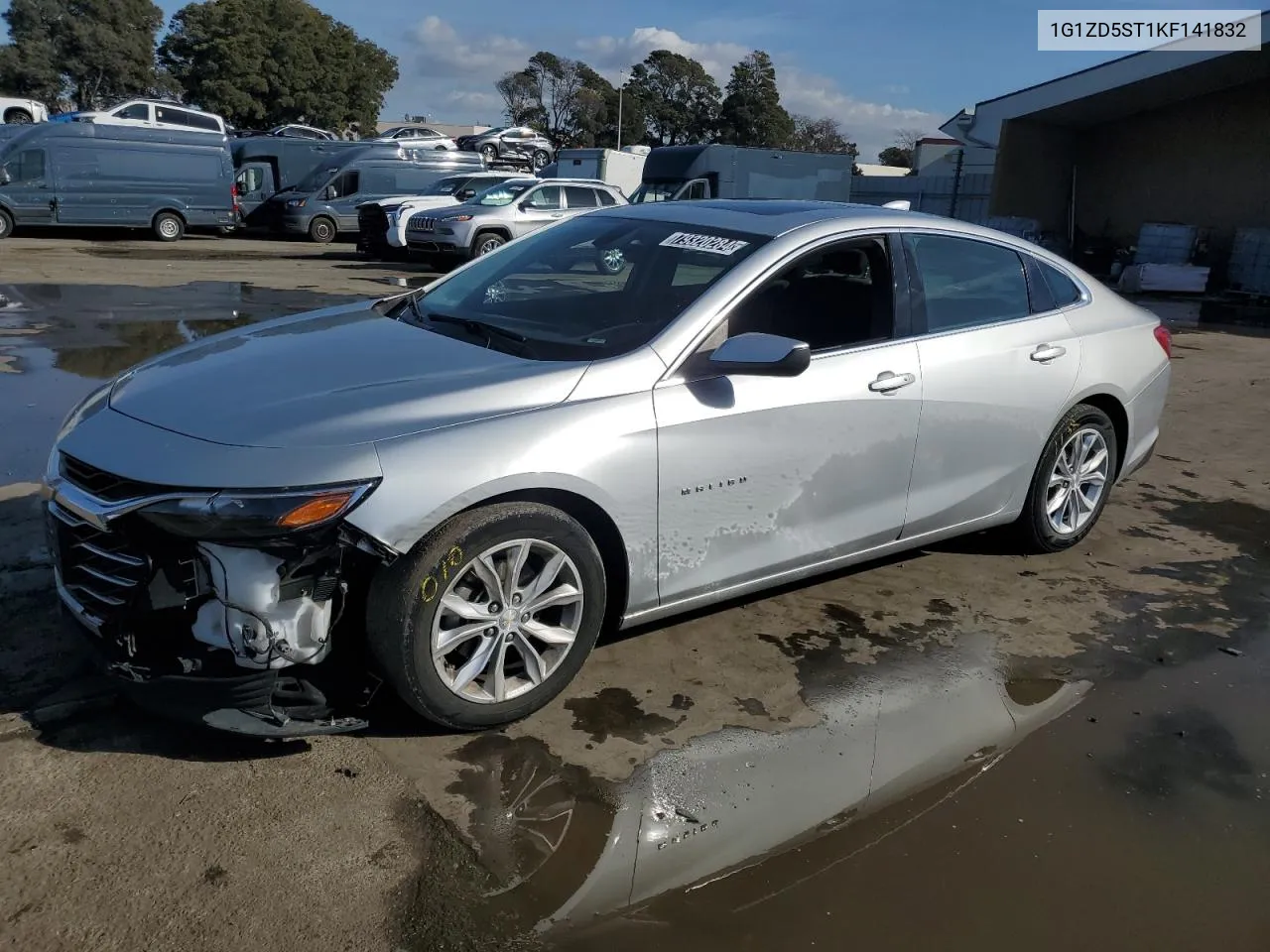 2019 Chevrolet Malibu Lt VIN: 1G1ZD5ST1KF141832 Lot: 79320284