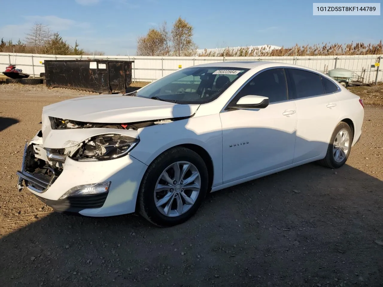 2019 Chevrolet Malibu Lt VIN: 1G1ZD5ST8KF144789 Lot: 79322564