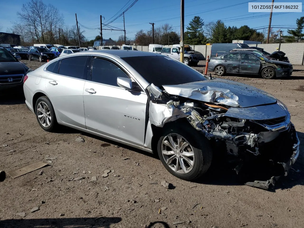 2019 Chevrolet Malibu Lt VIN: 1G1ZD5ST4KF186232 Lot: 79976464