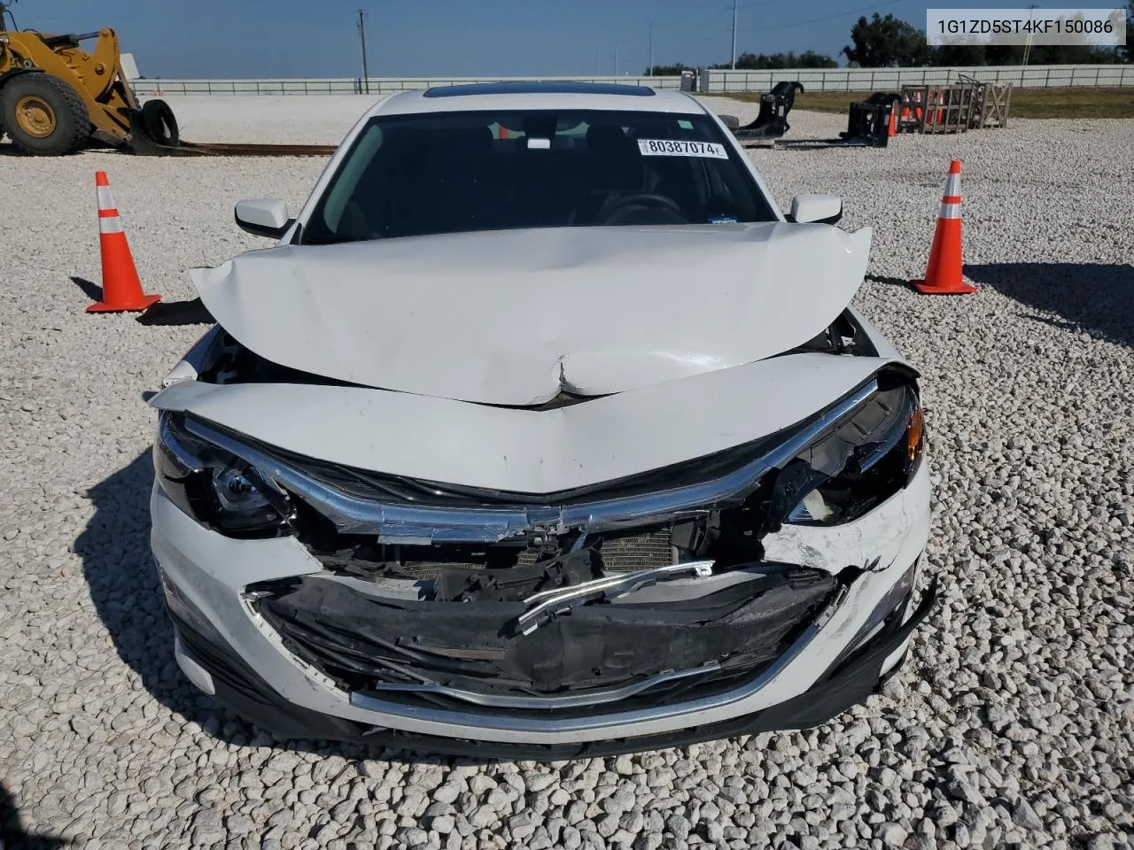 2019 Chevrolet Malibu Lt VIN: 1G1ZD5ST4KF150086 Lot: 80387074