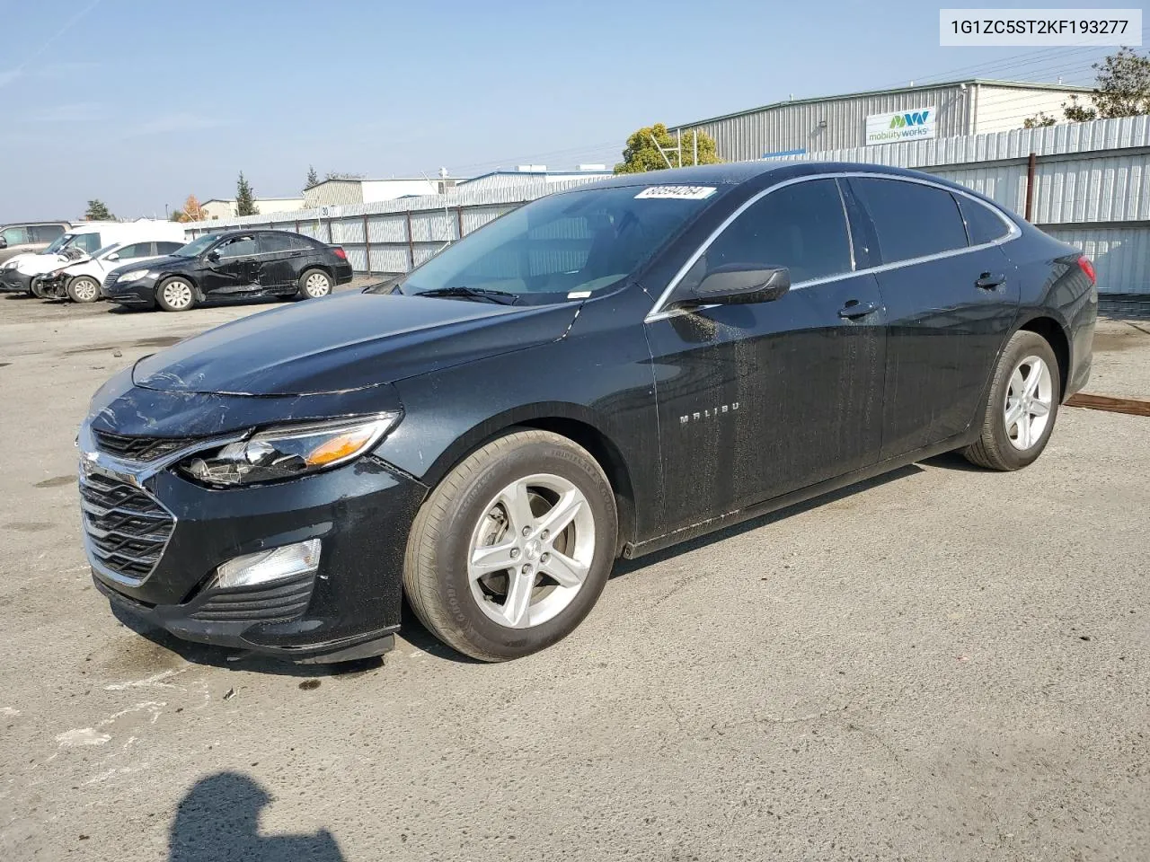 2019 Chevrolet Malibu Ls VIN: 1G1ZC5ST2KF193277 Lot: 80594264