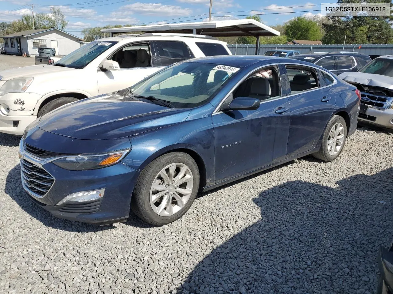 2020 Chevrolet Malibu Lt VIN: 1G1ZD5STXLF106918 Lot: 49340694