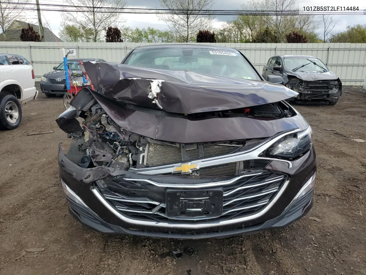 2020 Chevrolet Malibu Ls VIN: 1G1ZB5ST2LF114484 Lot: 53165464