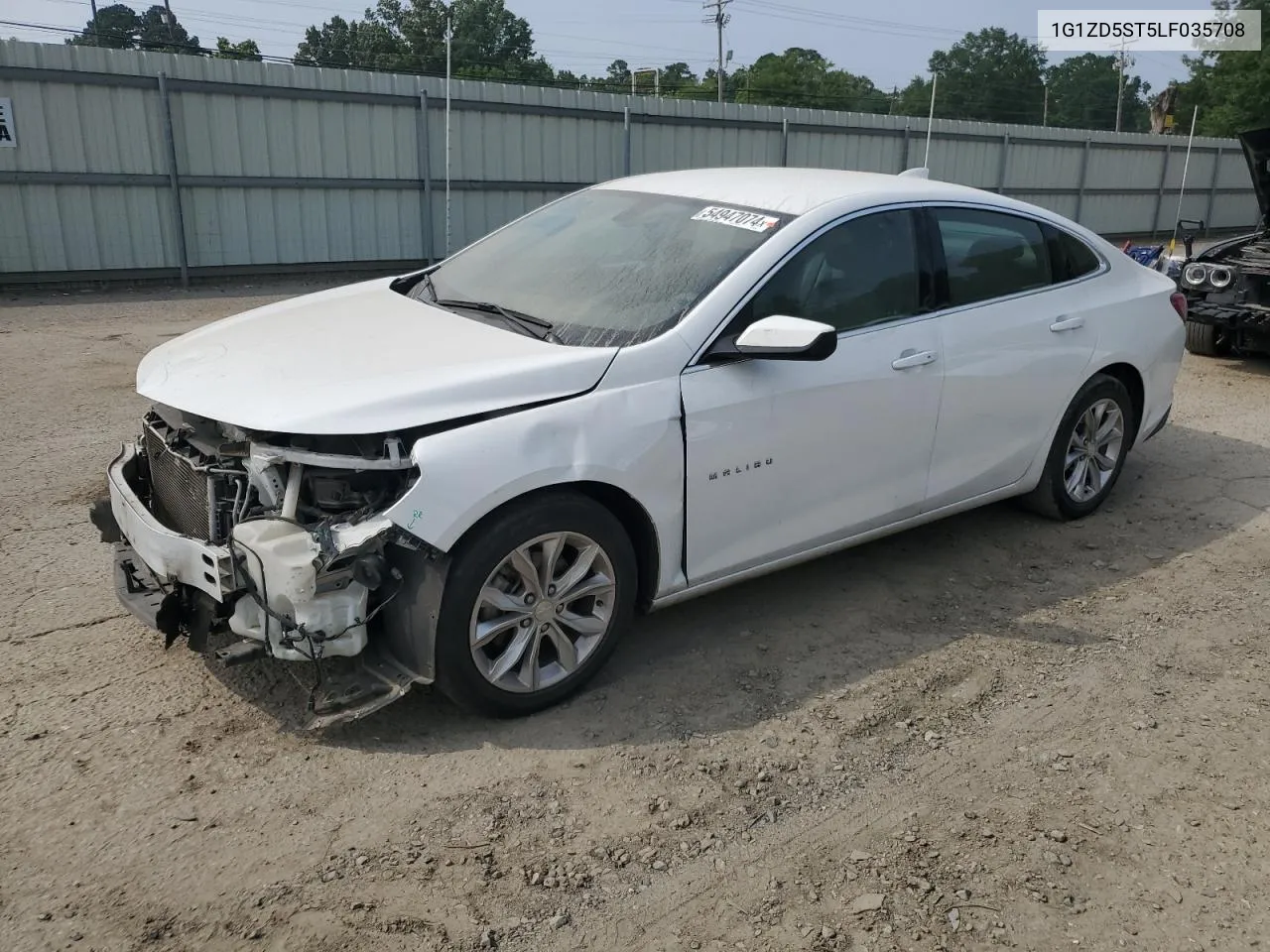 2020 Chevrolet Malibu Lt VIN: 1G1ZD5ST5LF035708 Lot: 54947074