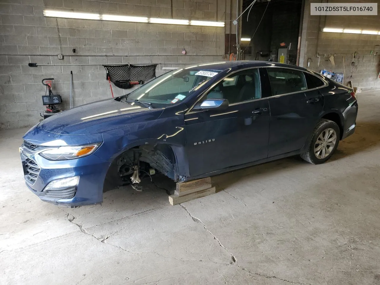 2020 Chevrolet Malibu Lt VIN: 1G1ZD5ST5LF016740 Lot: 57533734