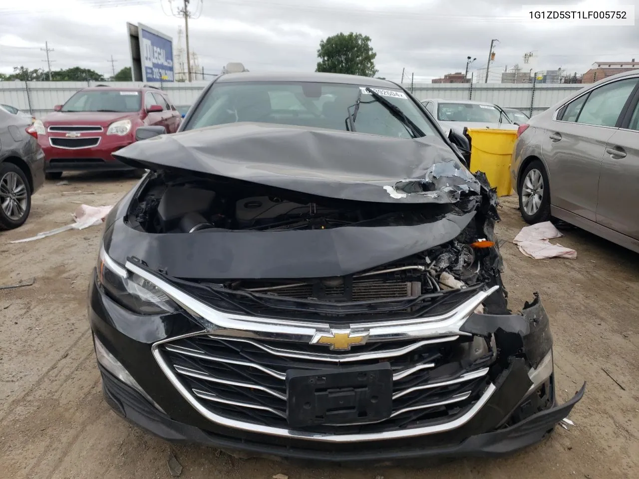 2020 Chevrolet Malibu Lt VIN: 1G1ZD5ST1LF005752 Lot: 61392604