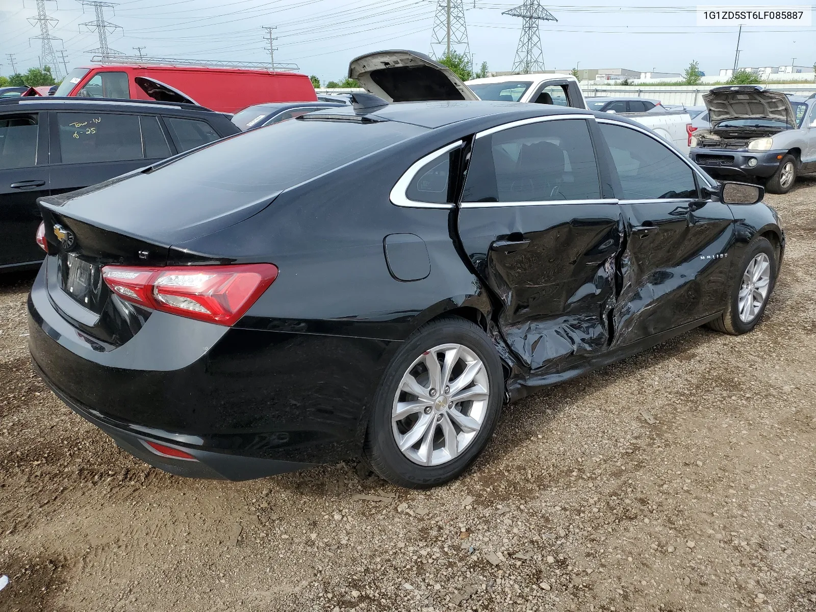 2020 Chevrolet Malibu Lt VIN: 1G1ZD5ST6LF085887 Lot: 62221474