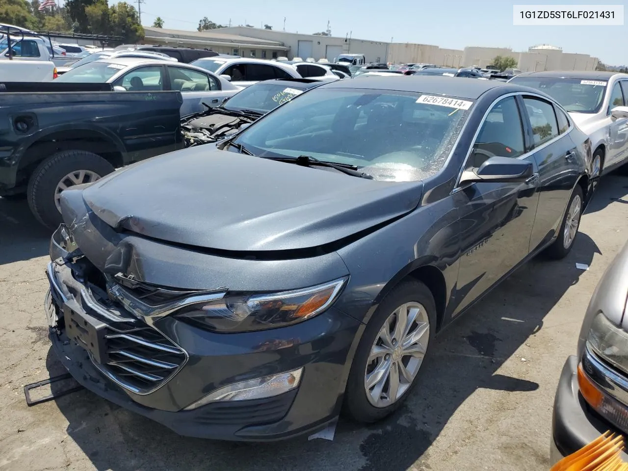 2020 Chevrolet Malibu Lt VIN: 1G1ZD5ST6LF021431 Lot: 62678414