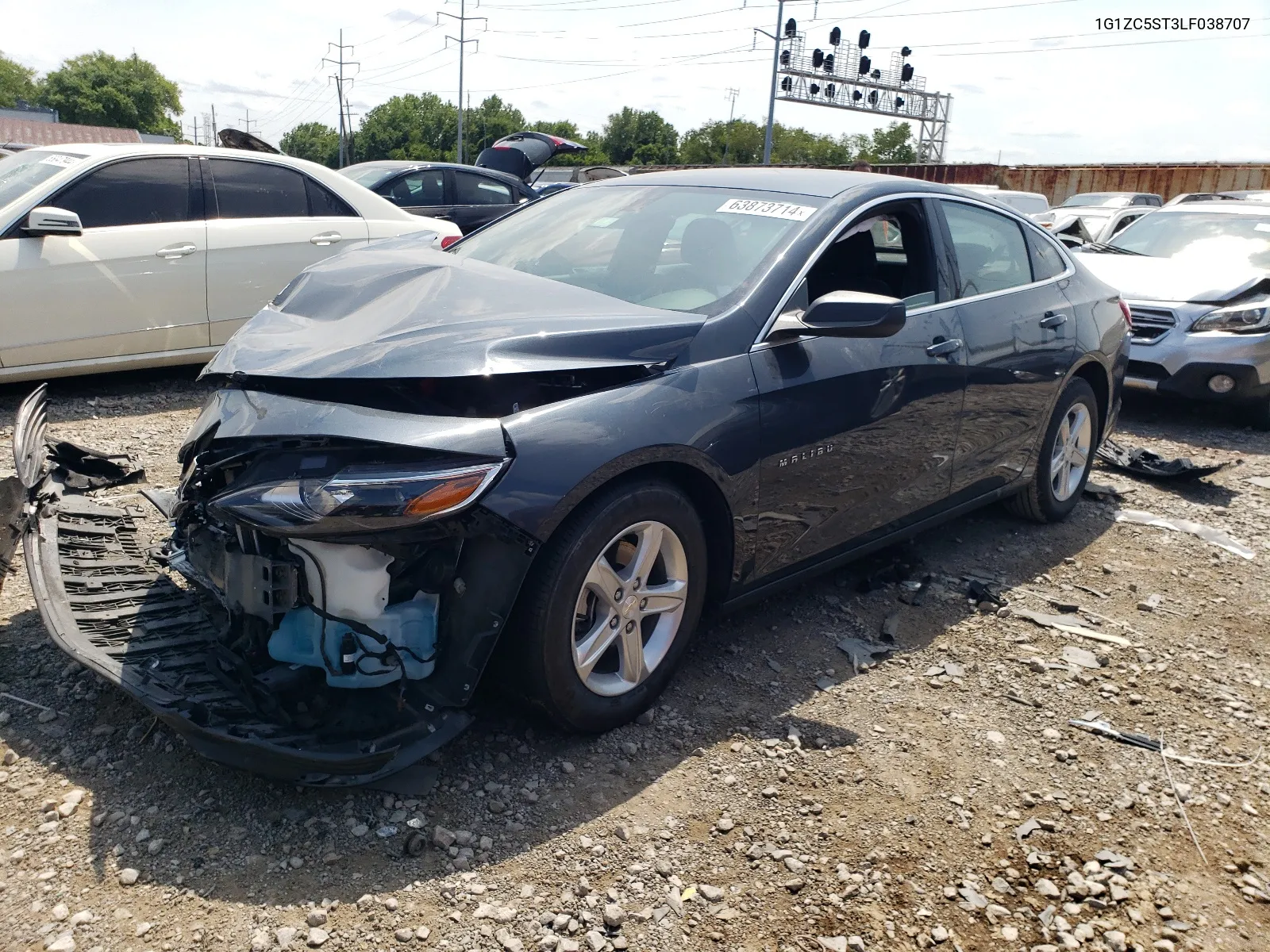 2020 Chevrolet Malibu Ls VIN: 1G1ZC5ST3LF038707 Lot: 63873714