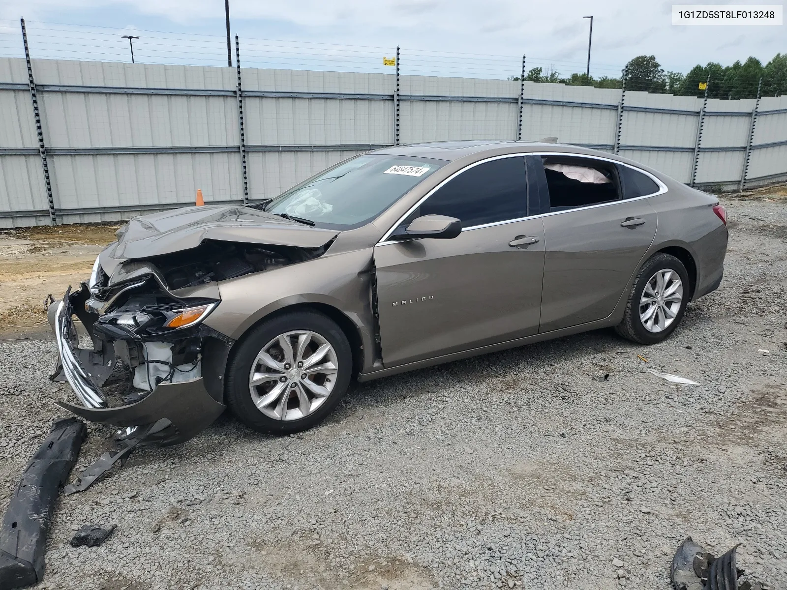 2020 Chevrolet Malibu Lt VIN: 1G1ZD5ST8LF013248 Lot: 64647574