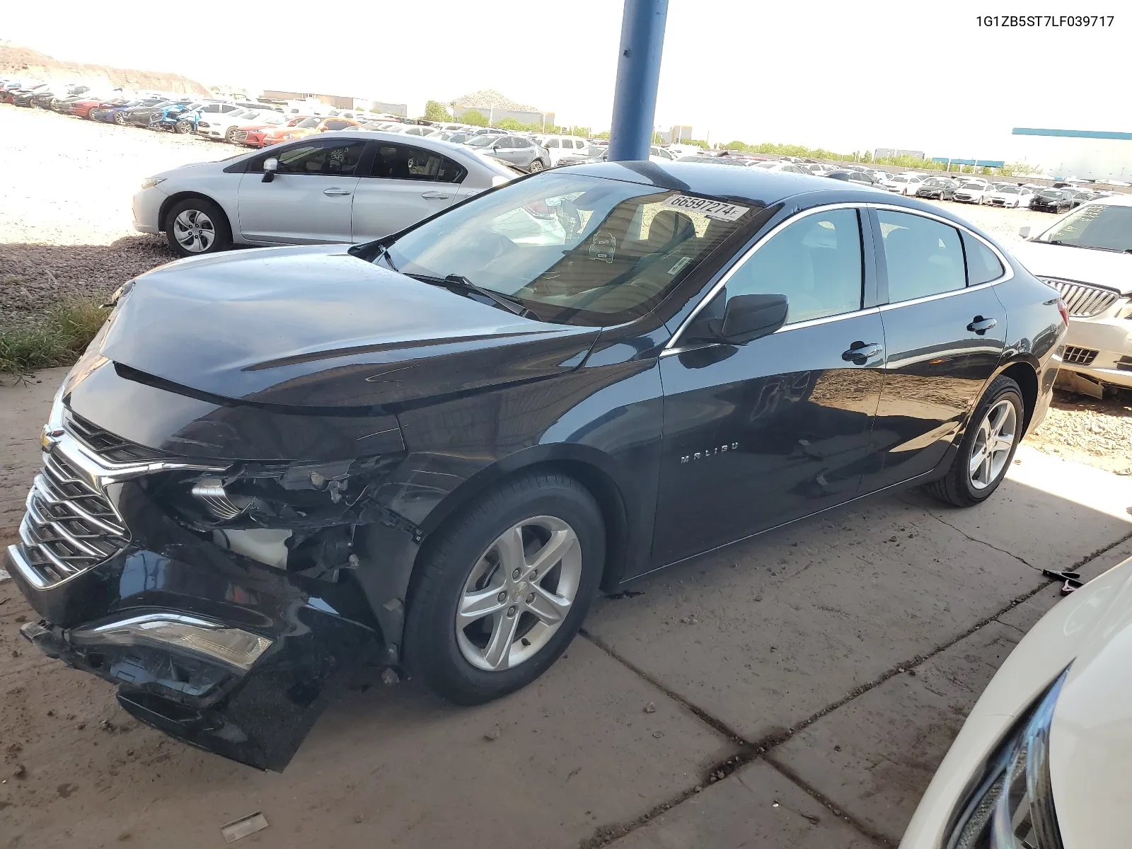 2020 Chevrolet Malibu Ls VIN: 1G1ZB5ST7LF039717 Lot: 66597274