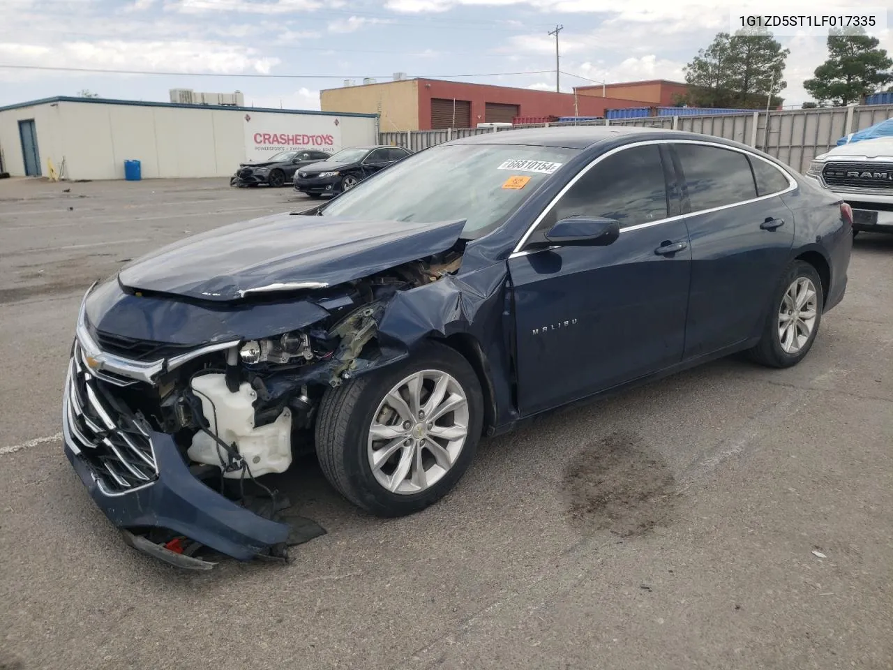 2020 Chevrolet Malibu Lt VIN: 1G1ZD5ST1LF017335 Lot: 66810154