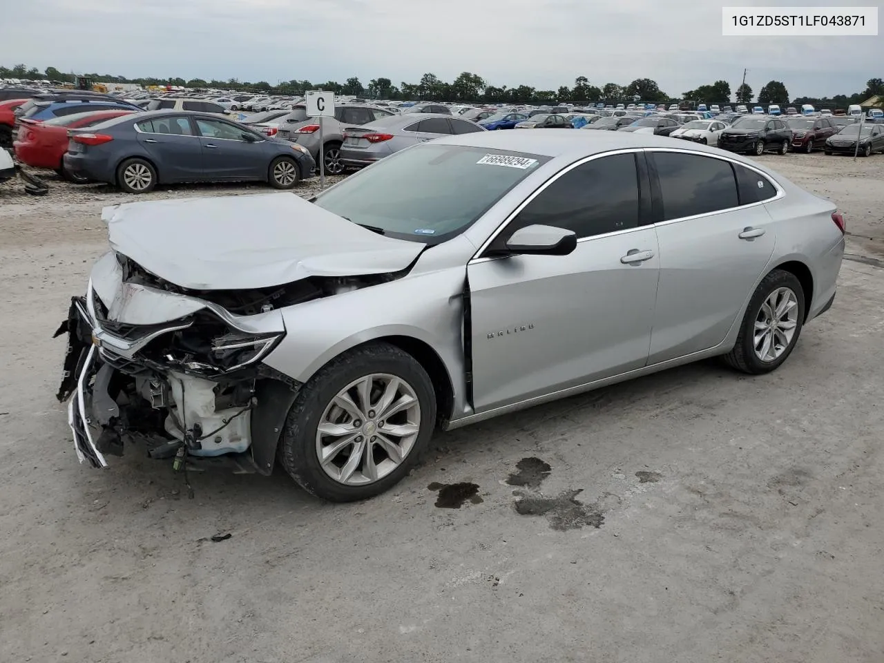 1G1ZD5ST1LF043871 2020 Chevrolet Malibu Lt