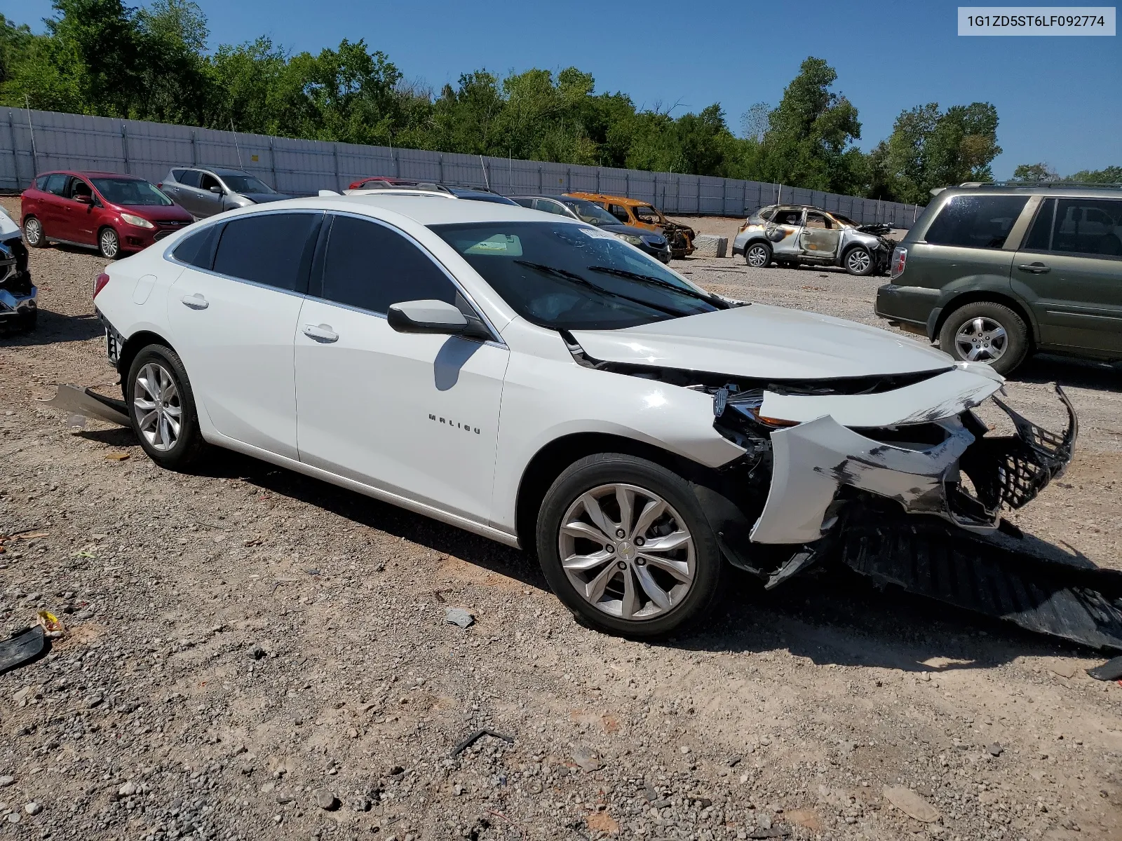 2020 Chevrolet Malibu Lt VIN: 1G1ZD5ST6LF092774 Lot: 67370274