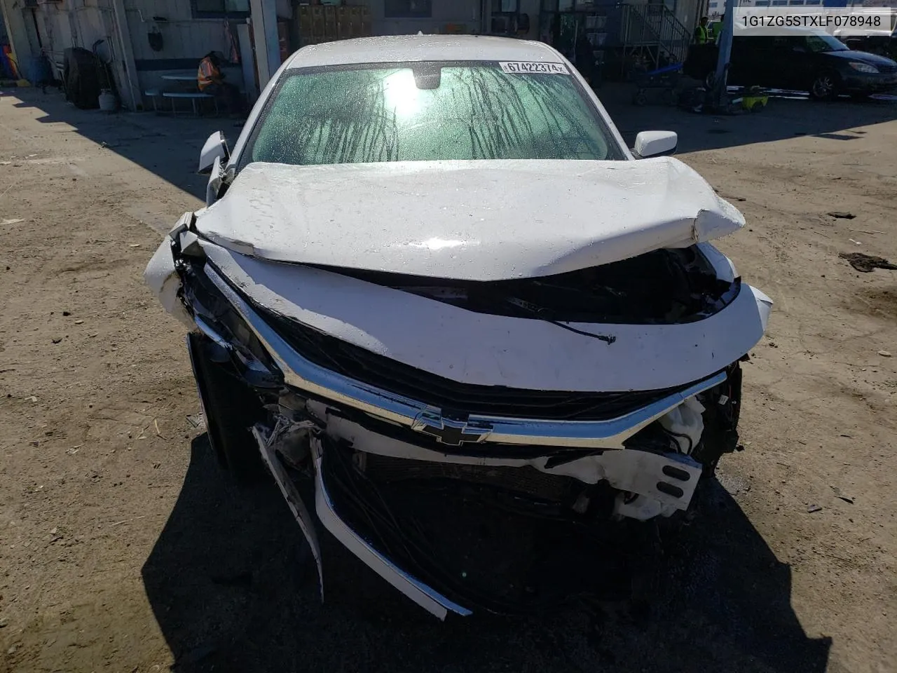 2020 Chevrolet Malibu Rs VIN: 1G1ZG5STXLF078948 Lot: 67422374