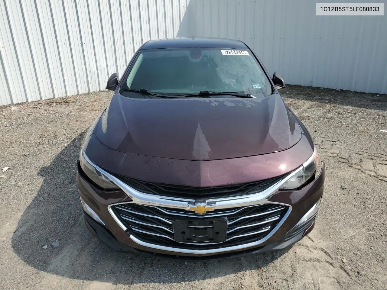 2020 Chevrolet Malibu Ls VIN: 1G1ZB5ST5LF080833 Lot: 67584344