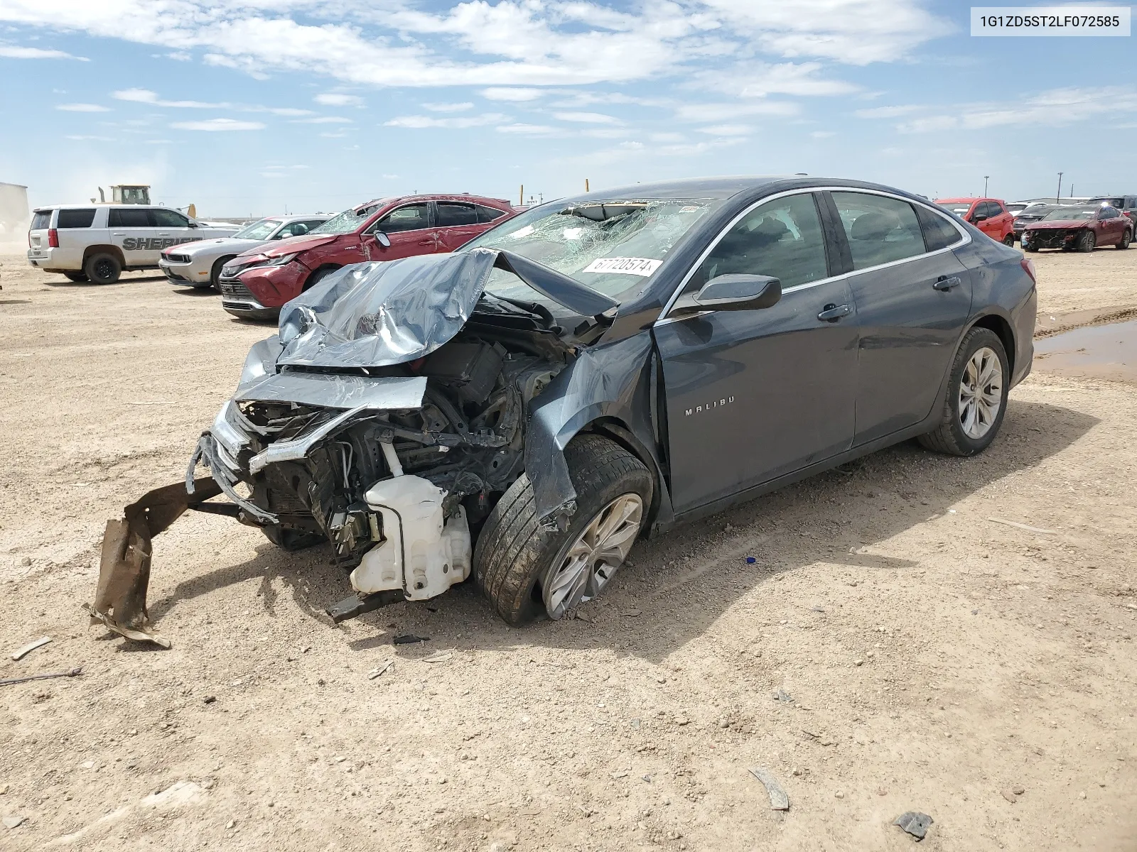 2020 Chevrolet Malibu Lt VIN: 1G1ZD5ST2LF072585 Lot: 67720574