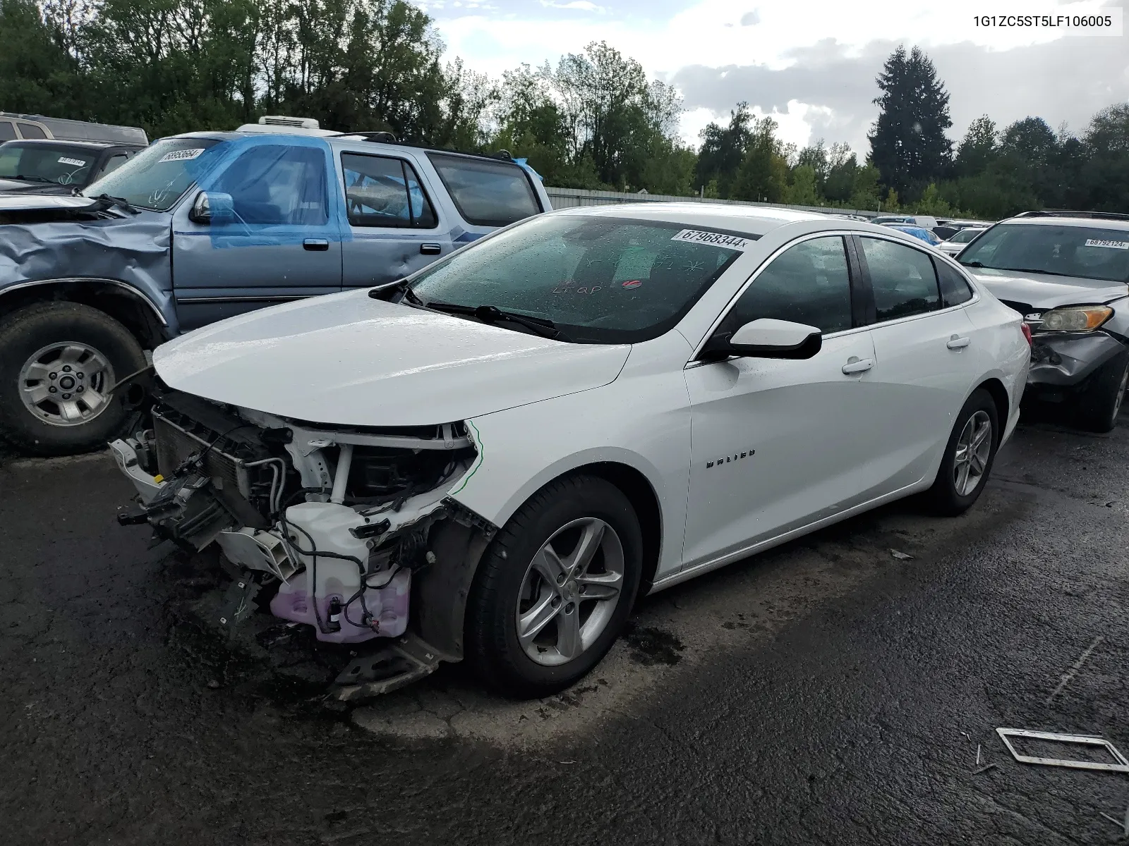 2020 Chevrolet Malibu Ls VIN: 1G1ZC5ST5LF106005 Lot: 67968344