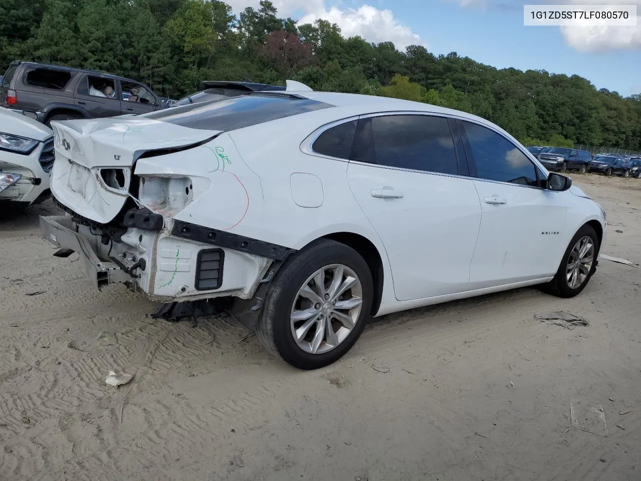 2020 Chevrolet Malibu Lt VIN: 1G1ZD5ST7LF080570 Lot: 69440354