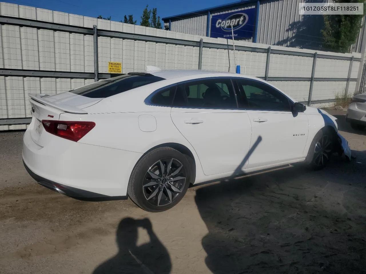 2020 Chevrolet Malibu Rs VIN: 1G1ZG5ST8LF118251 Lot: 69537584