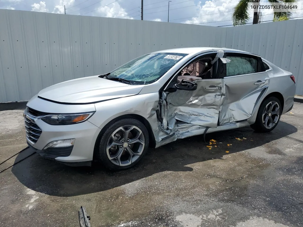 2020 Chevrolet Malibu Lt VIN: 1G1ZD5STXLF104649 Lot: 69654674