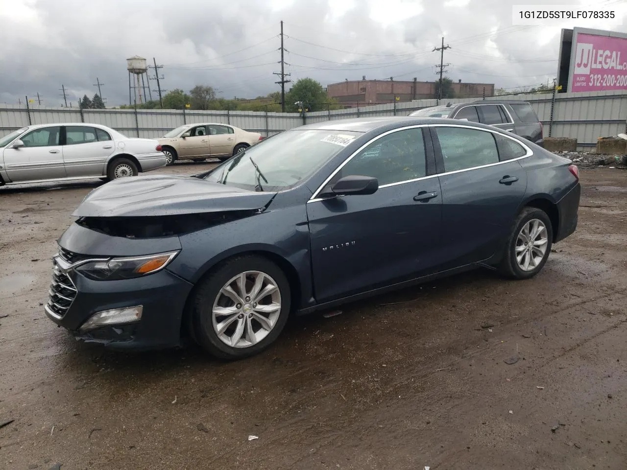 2020 Chevrolet Malibu Lt VIN: 1G1ZD5ST9LF078335 Lot: 70850164