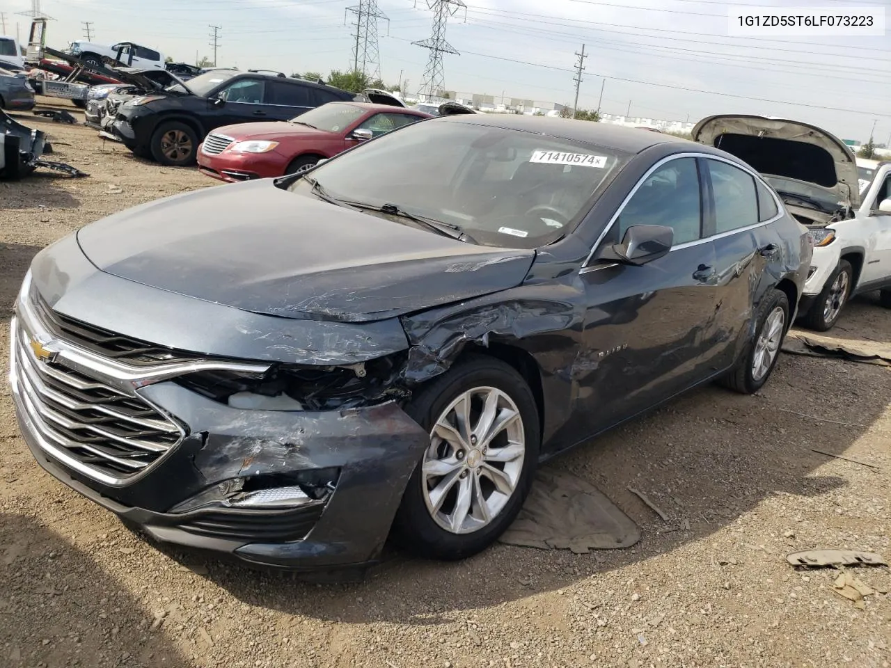 2020 Chevrolet Malibu Lt VIN: 1G1ZD5ST6LF073223 Lot: 71410574