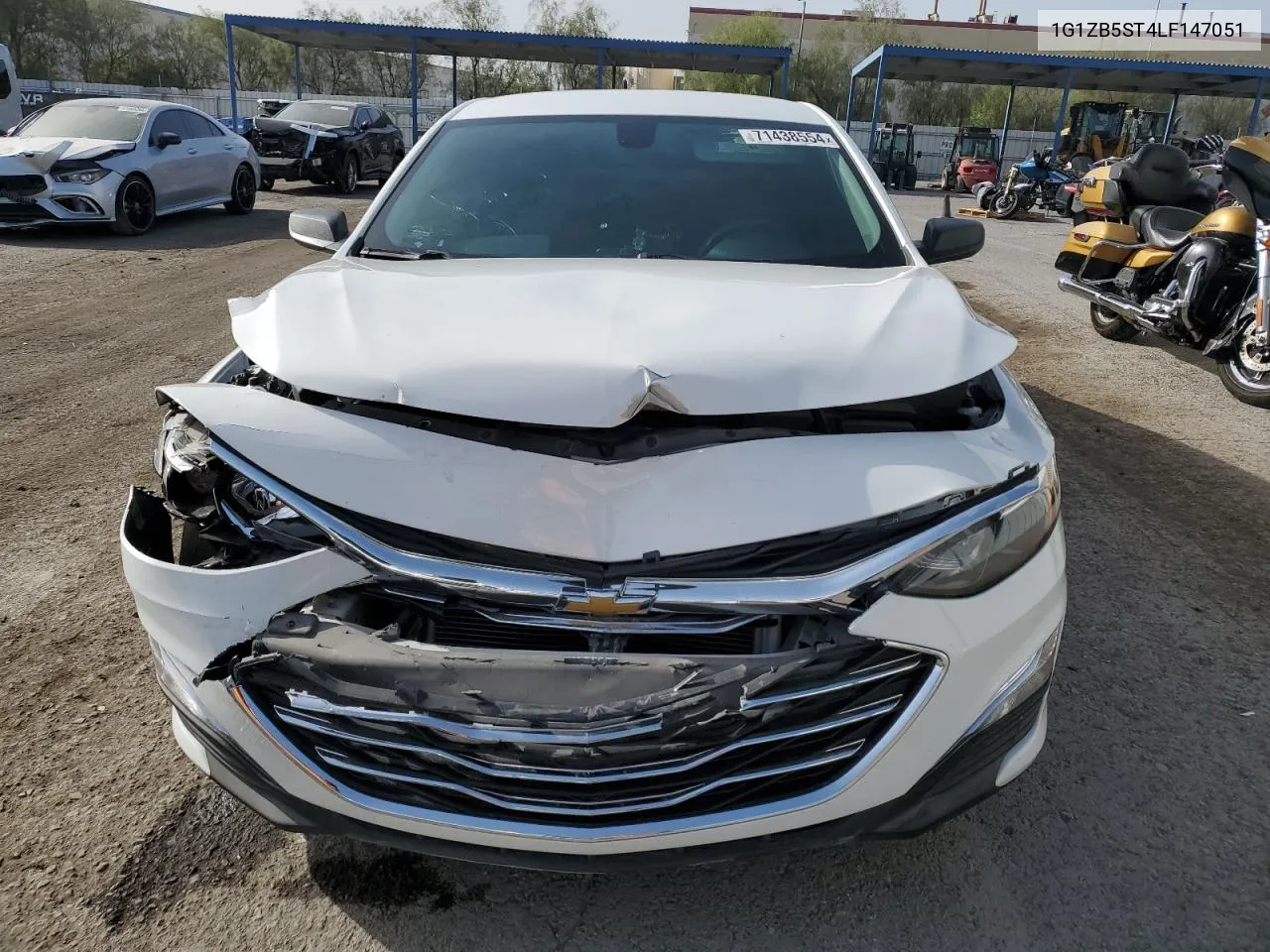 2020 Chevrolet Malibu Ls VIN: 1G1ZB5ST4LF147051 Lot: 71438554