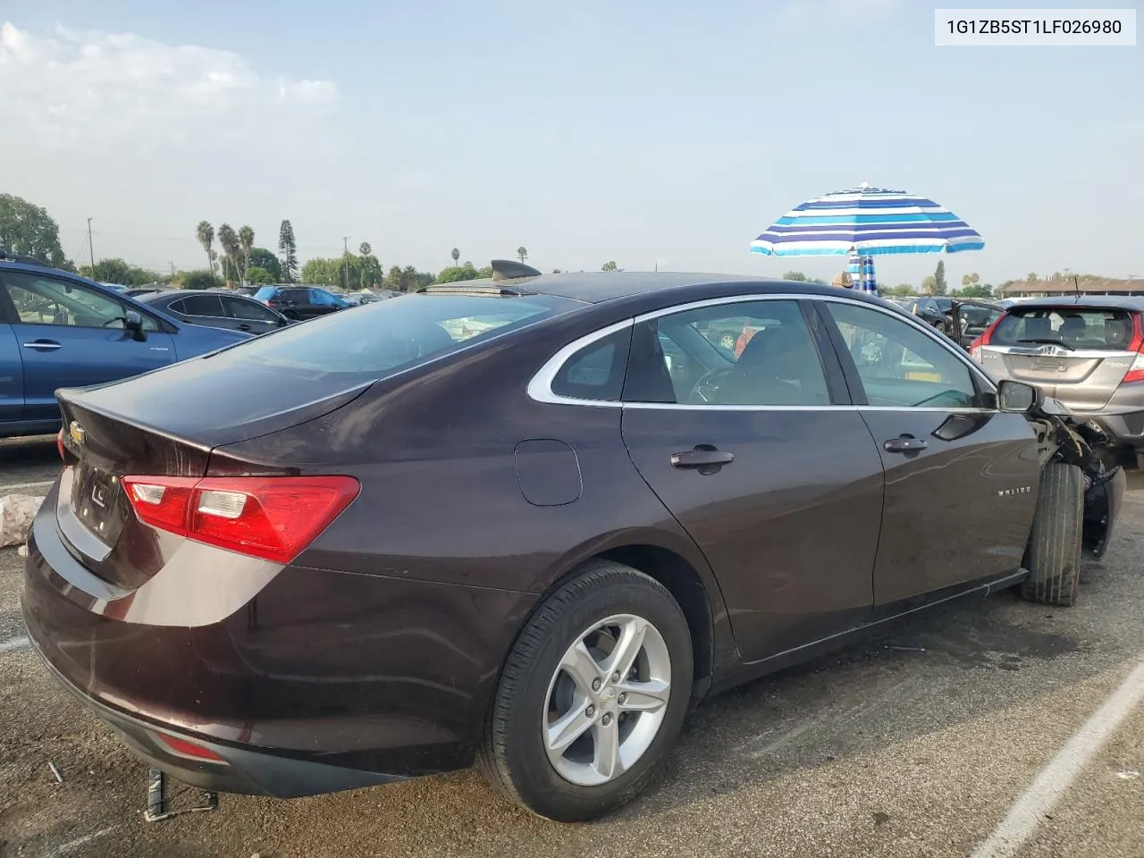 2020 Chevrolet Malibu Ls VIN: 1G1ZB5ST1LF026980 Lot: 71844244